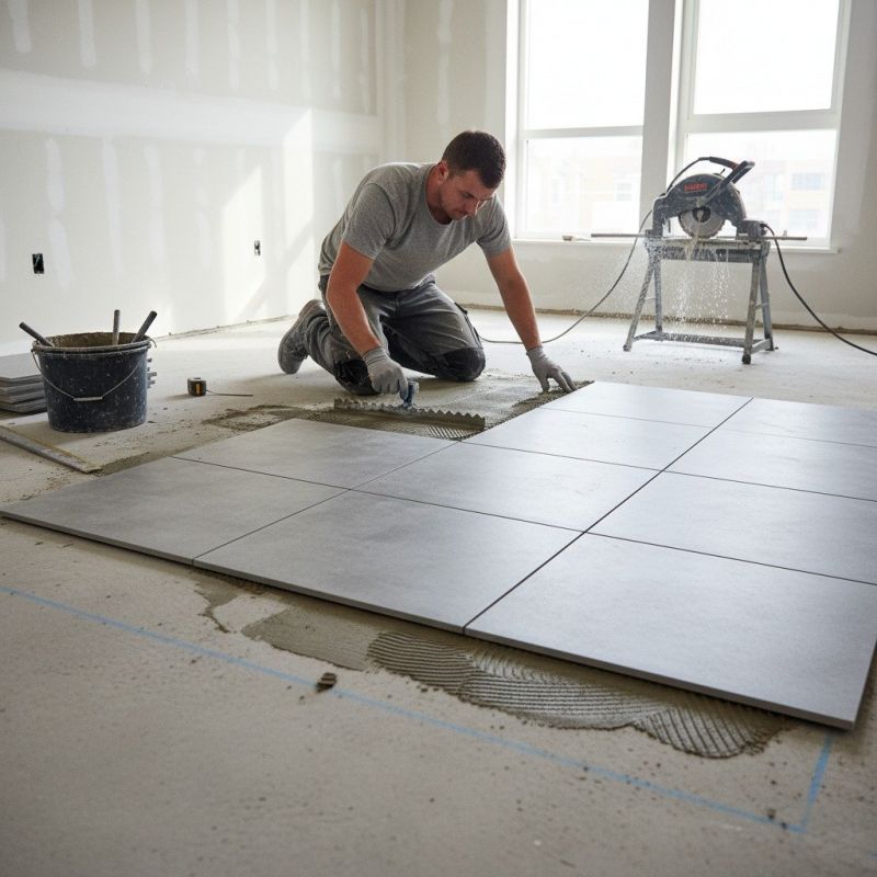 Travertine Floor Installation